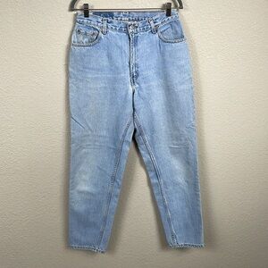 Vintage Levis 550 Relaxed Fit Tapered Leg High Rise Barrel Mom Jeans 12